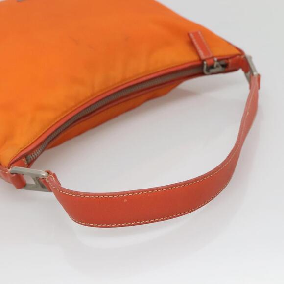 PRADA Shoulder Bag Nylon Orange Silver - Picture 7 of 12